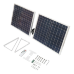 Lampa LED 126x0.5W cu panou solar 25W si baterie 7V/10Ah BK69236 - imagine 2