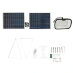 Lampa LED 126x0.5W cu panou solar 25W si baterie 7V/10Ah BK69236