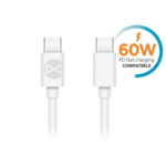 Forever Cablu USB C - USB C 1m Negru 60W