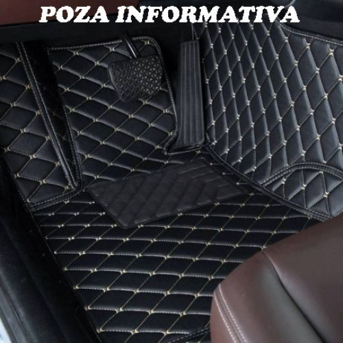 Covorase auto LUX PIELE 5D Duster II 2018-> ( 5D-038 cusatura bej ) - imagine 4