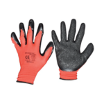 Manusi de protectie sintetice cauciucate negru-rosu marimea 10  BK90012