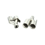 Set ornament toba stanga-dreapta Crom compatibil BMW  Cod: 7100417 - imagine 2