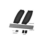 Set 2 perdele laterale auto  din panza  pe sina calitate PREMIUM  Lungime 60 cm Cod: FS-12 - imagine 4