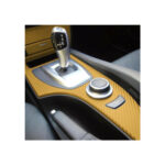 Folie carbon 3D culoare Galben latime 1.27mx1m - imagine 2