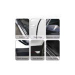 Rola de film autoadeziv 5D carbon pentru protecție bandouri sau praguri 5cmx5m Cod: K5D5cm - imagine 4