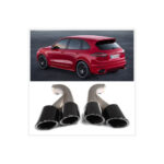Ornament de toba compatibil Porsche Cayenne 92A Facelift (10/2014-2017) GTS Design -Negru Cod:D106 - imagine 2
