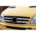 Ornament inox masca fata compatibil Mercedes Sprinter W906  2006-2013  CROM 3740 - imagine 2