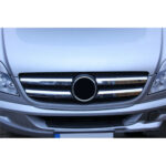 Ornament inox masca fata compatibil Mercedes Sprinter W906  2006-2013  CROM 3740 - imagine 3