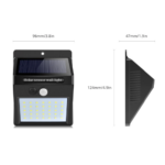 Lampa LED solara cu senzor 150lm.  COD: 013-40-LED