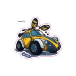 Abtibild " MASINA CU FLUTURE " Cod: TAG 087/T3