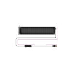 Modul panou flexibil ochi camion devil eye publicitar,display RGB ,control aplicatie, USB 5V 10x35cm Cod: FS-1803 - imagine 3