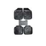 Covoare cauciuc auto universale interior tip tavita set 5 piese fata spate tunel median Cod: KNG-100696