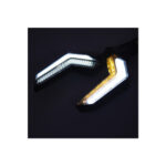Semnalizare moto 12V cu funtie de lumina de zi alba si semnalizare  galbena  Cod: FS-1214 - imagine 4