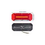 Set lampa LED  Stanga si Dreapta cu efect de neon și semnalizare intermitentă dinamică, cu 5 funcții, 12-24V, 345mm X 130mm Cod: FS-2408 - imagine 2