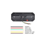 Set lampa LED  Stanga si Dreapta cu efect de neon și semnalizare intermitentă dinamică, cu 5 funcții, 12-24V, 345mm X 130mm Cod: FS-2408 - imagine 3