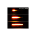 Set lampa LED  Stanga si Dreapta cu efect de neon și semnalizare intermitentă dinamică, cu 5 funcții, 12-24V, 345mm X 130mm Cod: FS-2408 - imagine 5