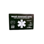 Trusa medicala auto de prim ajutor cutie plastic omologata RAR marca ART - imagine 2