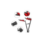 Suport biciclete auto pe carlig remorcare 3 biciclete 60 kg pliabil Cod: ACBR2401 - imagine 4