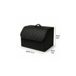 Organizator portbagaj auto premium din piele ecologica negru,40 x 30 x 30 cm Cod: RAZ453 - imagine 2