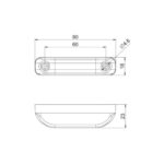 Lampa gabarit 80x18 LED, galbena, 12-30V, Cod: FT-013 Z - imagine 4