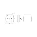 Lampa spate 99,6x93, 4 functii, iluminare numar, LED, cablu, Fristom Cod: FT-222T - imagine 6