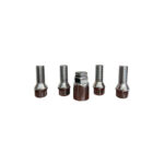 Set 4 prezoane antifurt roti forma conica M14x1.5 si  cheie