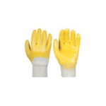 Manusi de protectie  cauciucate  Galbene Flores Cod: FS-12830