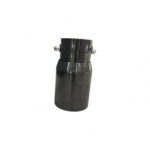 Ornament toba inox Premium negru, intrare 6.2 cm, lungime 15 cm Cod: 7656B - imagine 2