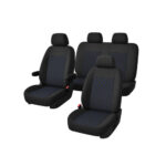 Huse scaune auto universale 9 piese fractionate bancheta spate  Cod: XYJ002 - imagine 2