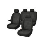 Huse scaune auto universale 9 piese fractionate bancheta spate  Cod: XYJ002 - imagine 3