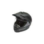 Casca motocross integrala negru mat cu viziera transparenta si ochelari de soare, marimea L Lion Cod: DISTM86