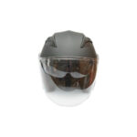 Casca moto tip jet neagra, model urban cu viziera transparenta si ochelari de soare, marimea L Cod: DISTM80 - imagine 2