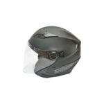Casca moto tip jet neagra, model urban cu viziera transparenta si ochelari de soare, marimea L Cod: DISTM80 - imagine 3