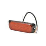 Lampa laterala stroboscopica LED 12-24V galbena 9 functii 132x46x19mm FR1287 Cod: BK98690 - imagine 2