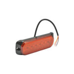 Lampa laterala stroboscopica LED 12-24V galbena 9 functii 132x46x19mm FR1287 Cod: BK98690 - imagine 3