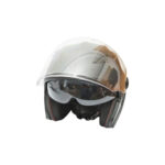 Casca moto tip jet neagra, model urban cu viziera transparenta si ochelari de soare, marimea L Cod: DISTM80 - imagine 5