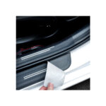 Set abtibild protectie praguri interior auto carbon cu dunga alba Cod: MKT-4PCS - imagine 3