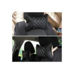 Set 2 perne tetiere universale sustinere gat auto culoare Negru cusaturi diverse Cod: FS-6512 - imagine 6