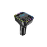 Modulator FM auto Bluetooth 5.0 Type-C dual USB 3.1A incarcare rapida RGB afisaj LED Cod: RAZ152