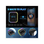 Modulator FM auto Bluetooth 5.0 Type-C dual USB 3.1A incarcare rapida RGB afisaj LED Cod: RAZ152 - imagine 4