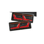 Set lampa LED 5 functii 12V-24V cu semnal dinamic Neon Effect 32x13cm pentru duba, camion  Cod: ST0419