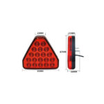 Lampa stop frana LED F1 lumina rosie 12V Cod: AC-3221 - imagine 2