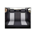 Huse Auto Universale 11 Piese Negru cu Gri Compatibile Scaune Fata si Spate  Cod: HNG1321-2 - imagine 2