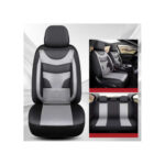 Huse Auto Universale 11 Piese Negru cu Gri Compatibile Scaune Fata si Spate  Cod: HNG1321-2 - imagine 4