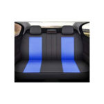 Huse Auto Universale 11 Piese fractionate Negru cu Albastru Compatibile Scaune Fata si Spate Cod: HNG1321-4 - imagine 3