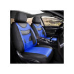 Huse Auto Universale 11 Piese fractionate Negru cu Albastru Compatibile Scaune Fata si Spate Cod: HNG1321-4 - imagine 2