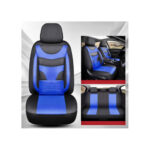 Huse Auto Universale 11 Piese fractionate Negru cu Albastru Compatibile Scaune Fata si Spate Cod: HNG1321-4 - imagine 4