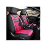 Huse Auto Universale 11 Piese Negru cu Rosu Compatibile Scaune Fata si Spate Cod: HNG1321-3 - imagine 2