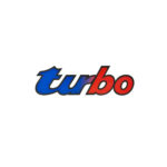 Abtibild Turbo auto 50x13.5cm albastru si rosu decorativ pentru exterior si interior Cod: T01