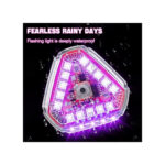 Set 2 lampi magnetice triunghi flash cu telecomanda si baterie reincarcabila RGB+W Cod: HH-037 - imagine 6